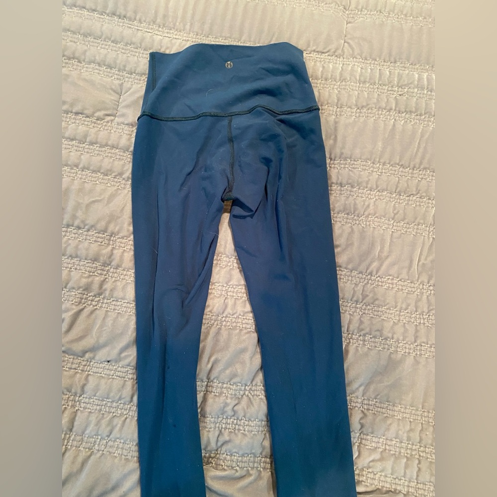 LULULEMON Teal Wunder Under Leggings